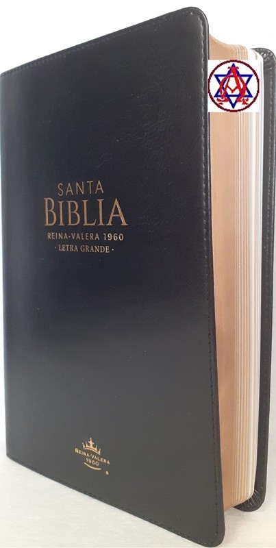 Biblia RVR 1960 Letra Grande imitación piel negro