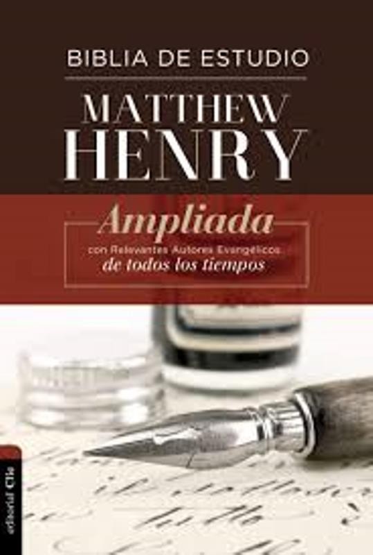 Biblia de Estudio Matthew Henry Ampliada tapa dura 