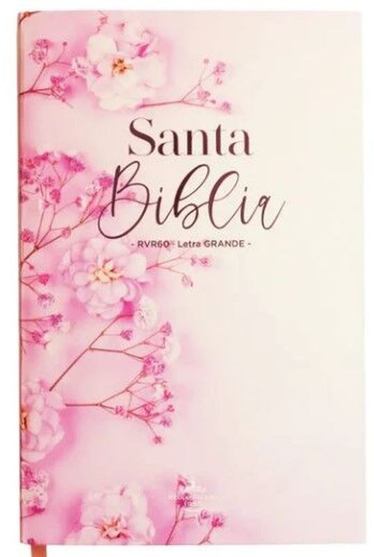 Biblia RVR 1960 Letra Grande I/Piel rosa 