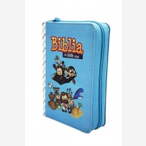 Biblia RVR60 Mi Gran viaje cremallera azúl