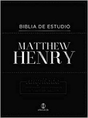 biblia de estudio matthew henry piel 