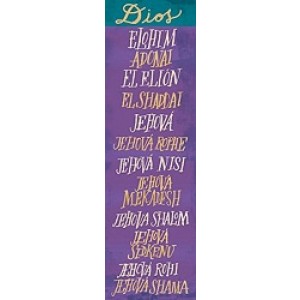 Marca páginas Los nombres de Dios  pack 25 unidades 