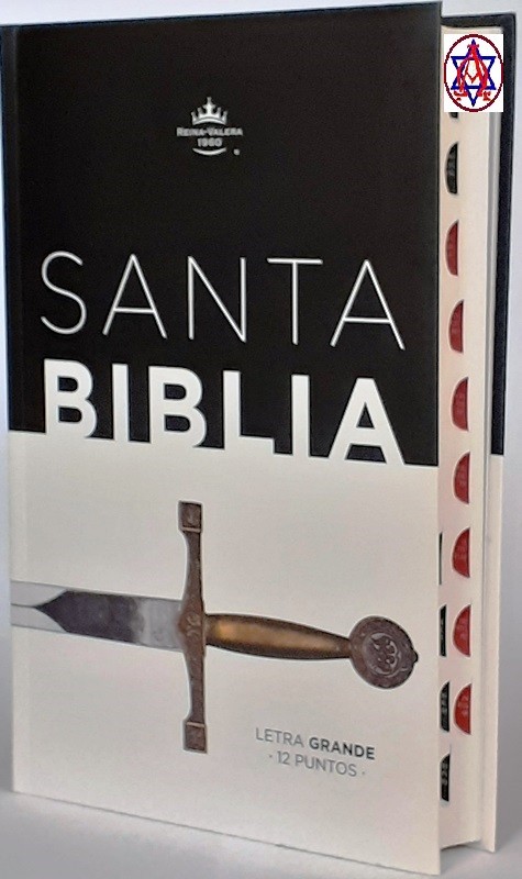 Biblia RVR60 Manual Letra Grande con índice Tapa flex Espada