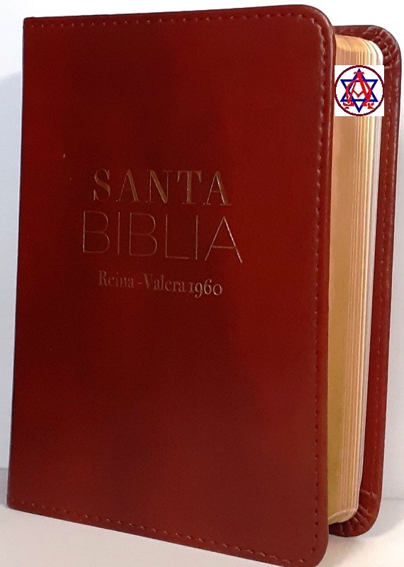 Biblia RVR 1960 Bolsillo iimitación piel marrón