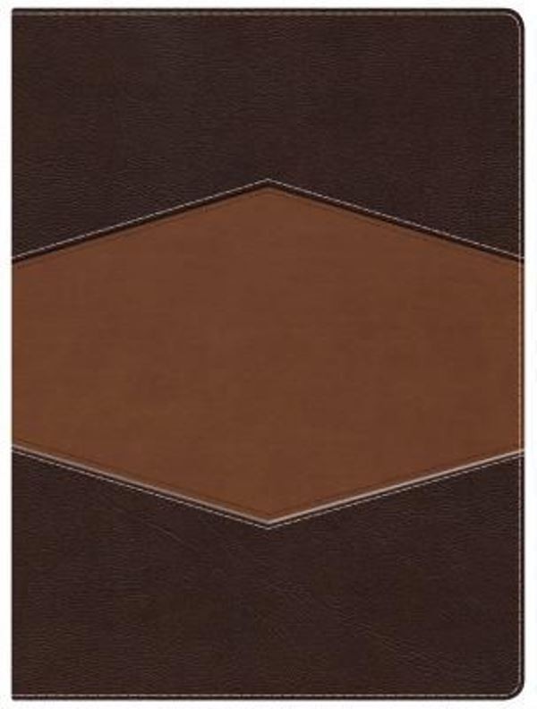Biblia de Estudio Holman RVR 1960 piel dos tonos marrón 