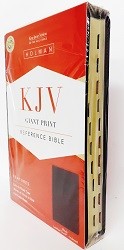 Bible KJV giant print reference  Index leather black