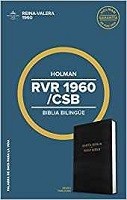 Biblia Bilingüe RVR 1960 CSC  black hard cover