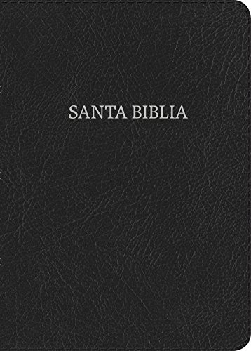 Biblia RVR 1960 Letra Grande Manual piel fabricada  índice negro 