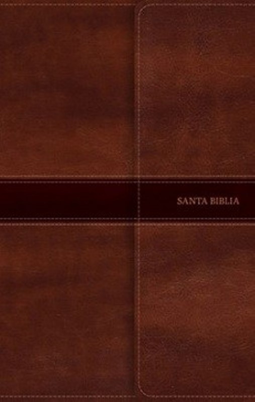 Biblia RVR60 Ultrafina símil piel marrón solapa magnético