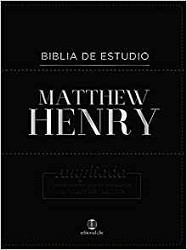 biblia de estudio matthew henry piel 