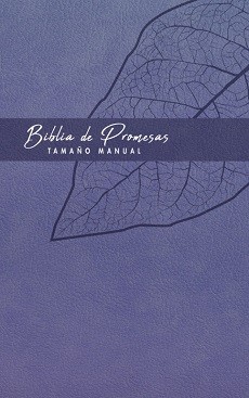 Biblia de Promesas RVR60, Tamaño manual, Índice, cremallera, Piel, lavanda